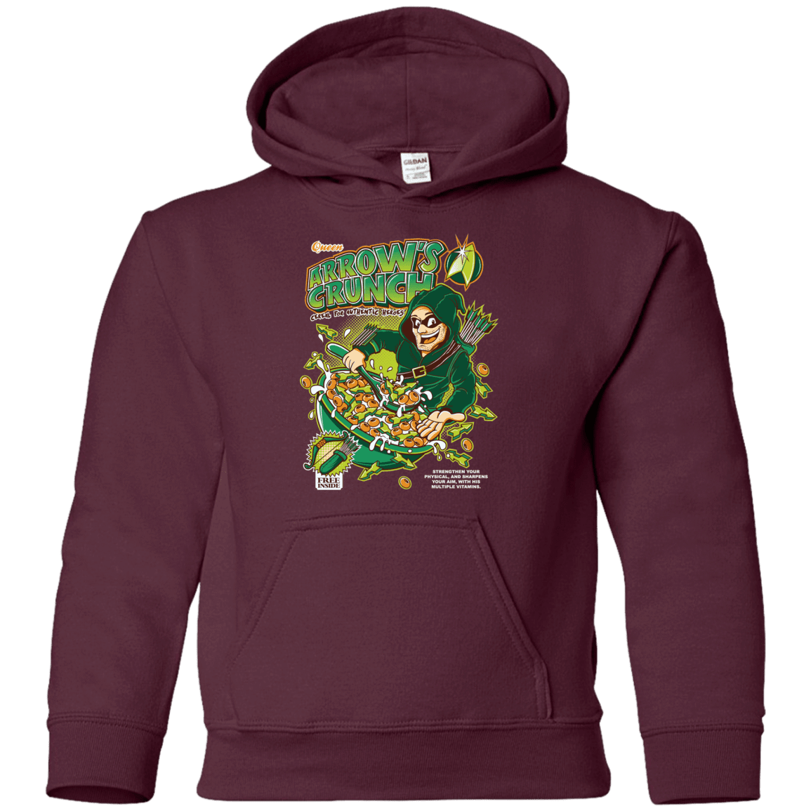 Sweatshirts Maroon / YS Arrow's Crunch Youth Hoodie