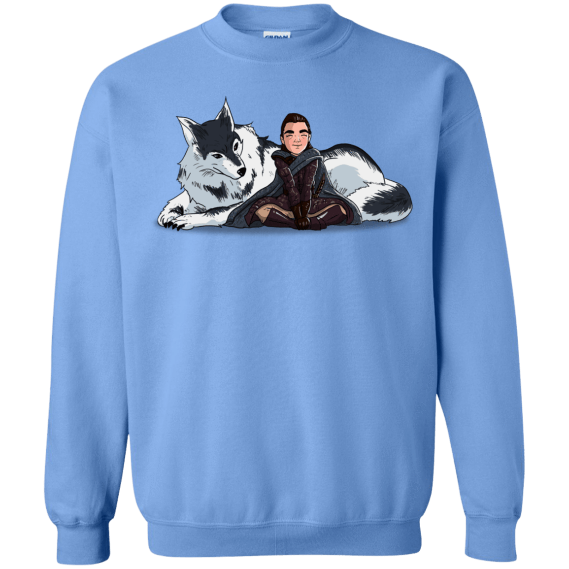 Sweatshirts Carolina Blue / S Arya and Nymeria Crewneck Sweatshirt