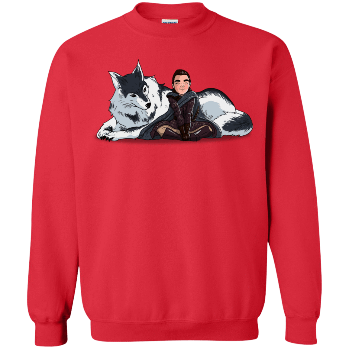 Sweatshirts Red / S Arya and Nymeria Crewneck Sweatshirt
