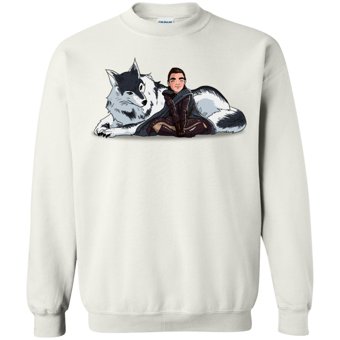 Sweatshirts White / S Arya and Nymeria Crewneck Sweatshirt