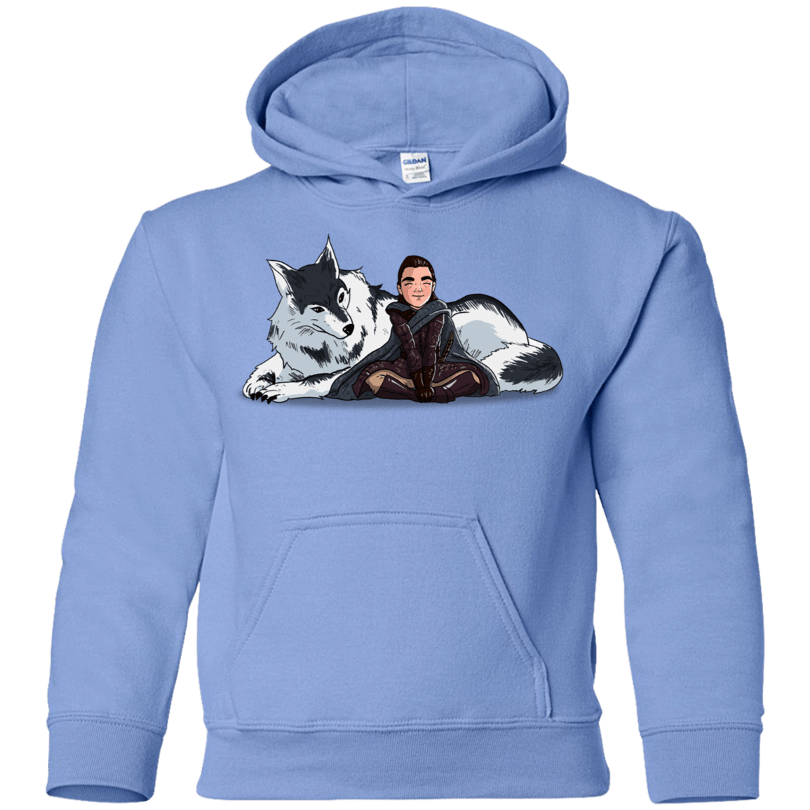 Sweatshirts Carolina Blue / YS Arya and Nymeria Youth Hoodie