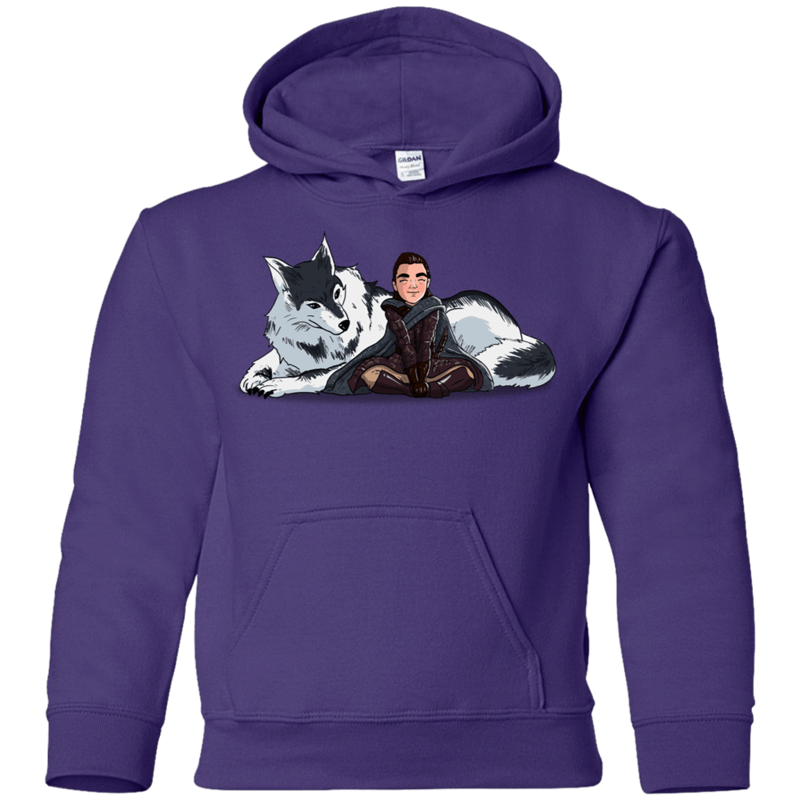 Sweatshirts Purple / YS Arya and Nymeria Youth Hoodie