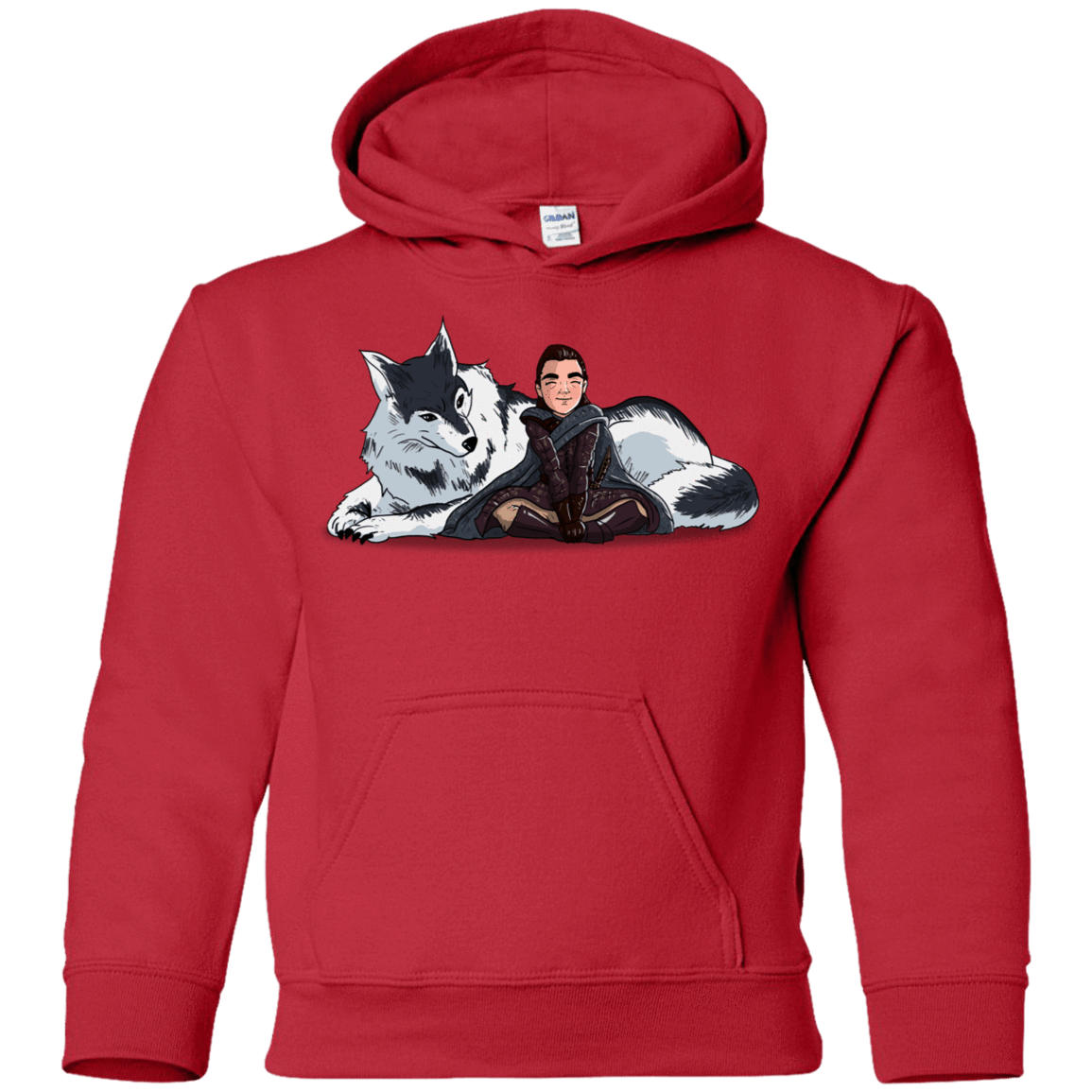 Sweatshirts Red / YS Arya and Nymeria Youth Hoodie