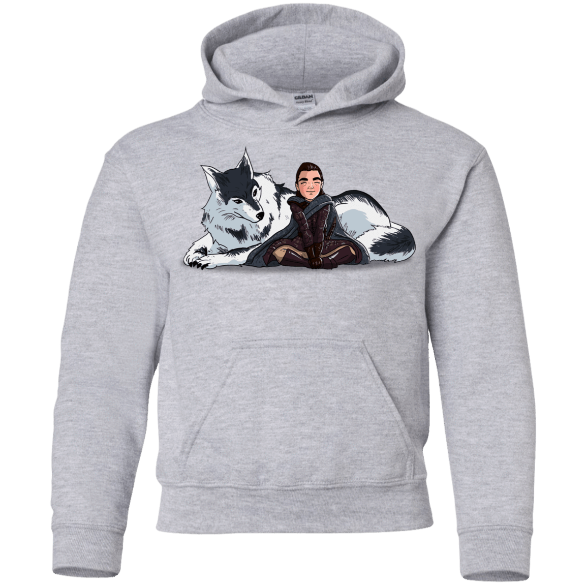 Sweatshirts Sport Grey / YS Arya and Nymeria Youth Hoodie