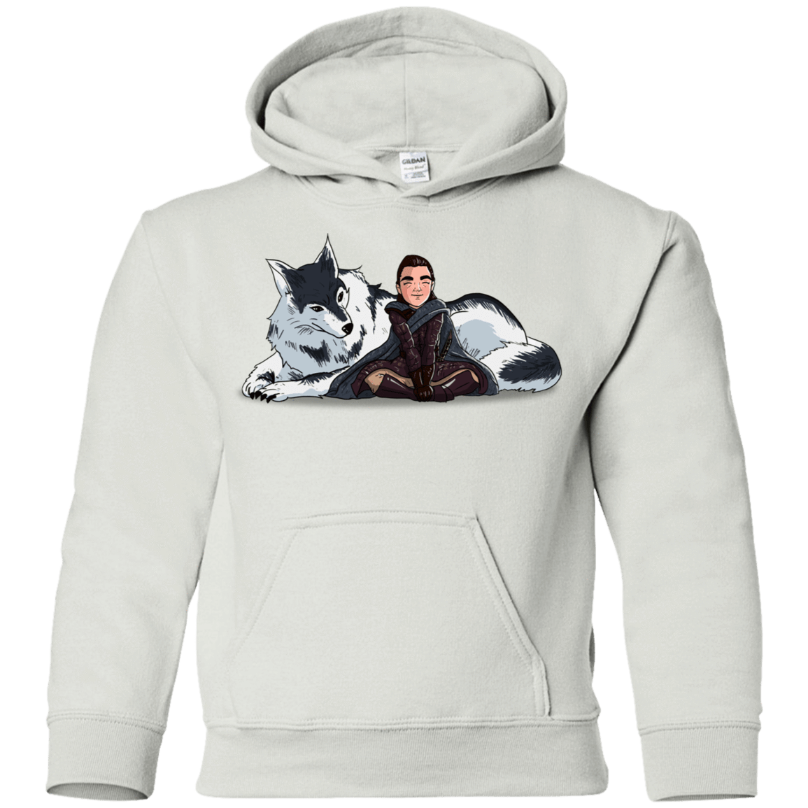 Sweatshirts White / YS Arya and Nymeria Youth Hoodie