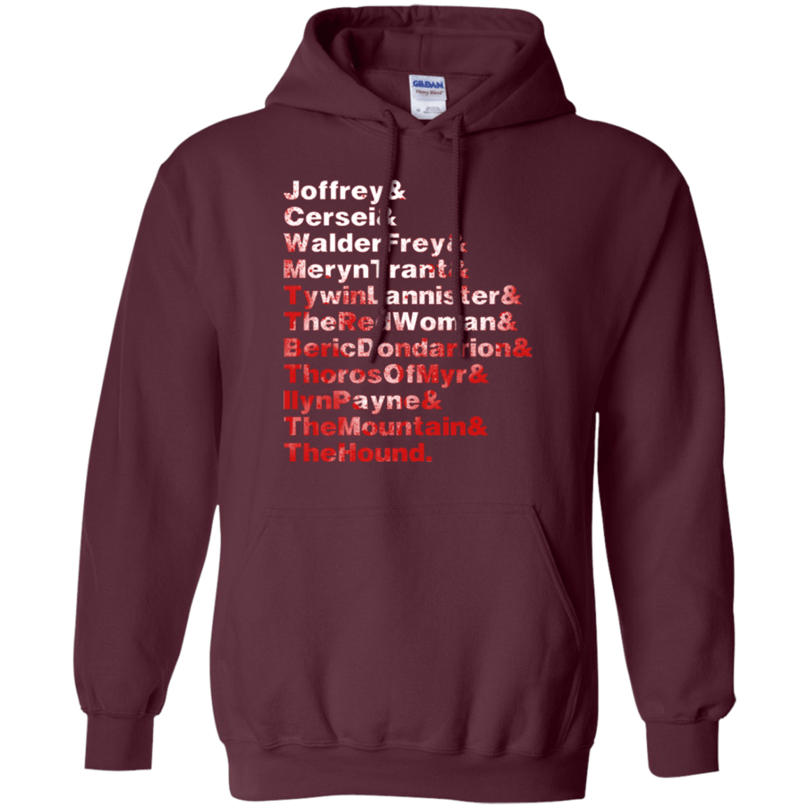 Sweatshirts Maroon / Small Aryas Kill List Pullover Hoodie