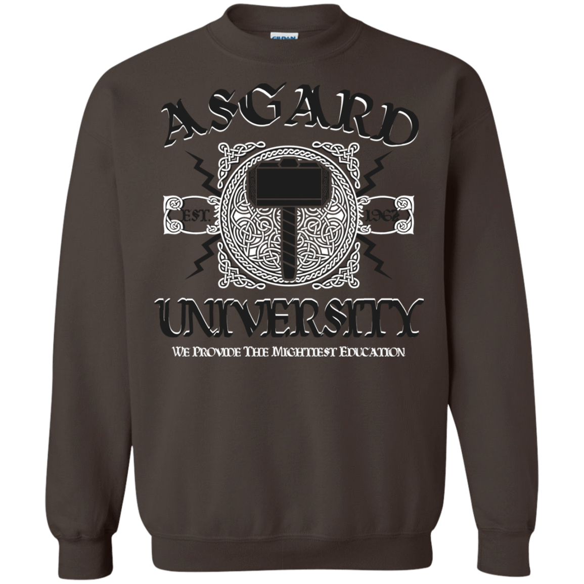 Sweatshirts Dark Chocolate / Small Asgard University Crewneck Sweatshirt