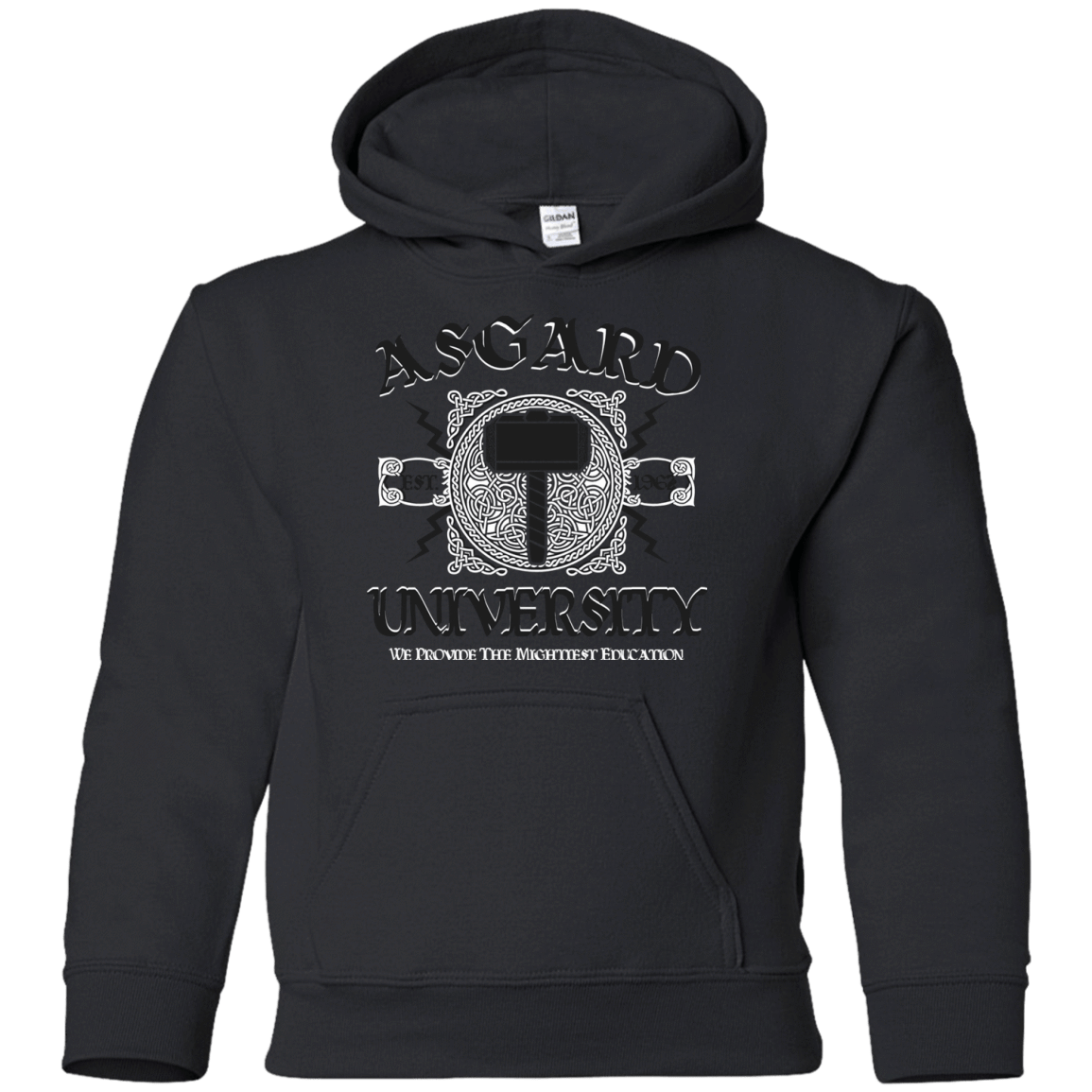 Sweatshirts Black / YS Asgard University Youth Hoodie