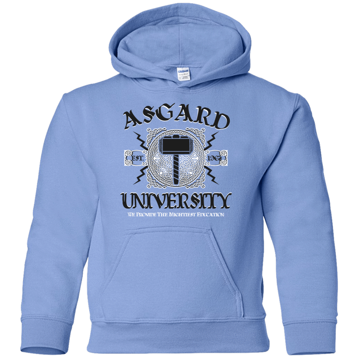 Sweatshirts Carolina Blue / YS Asgard University Youth Hoodie