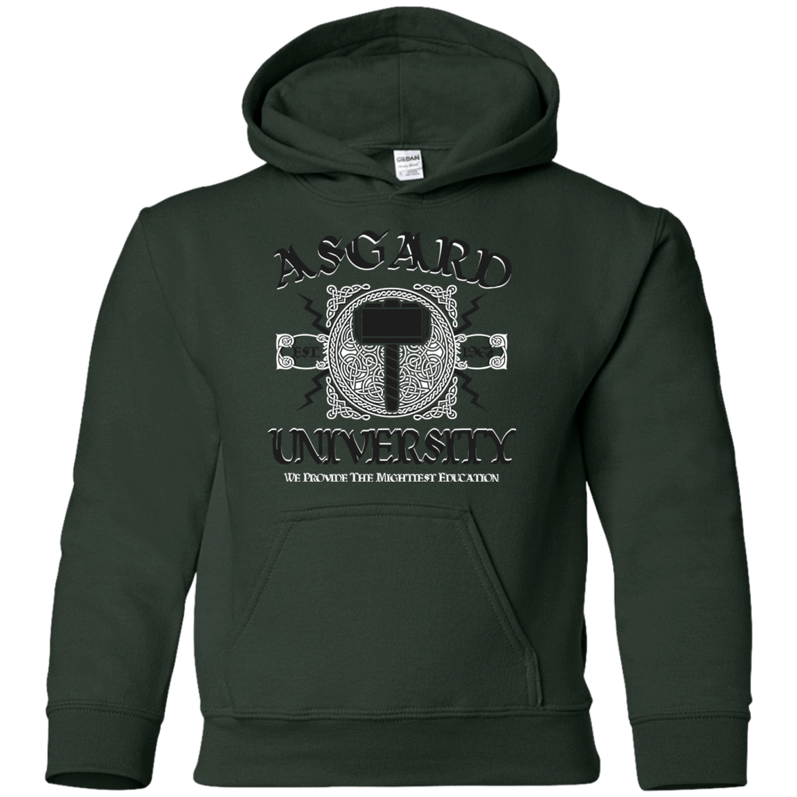 Sweatshirts Forest Green / YS Asgard University Youth Hoodie
