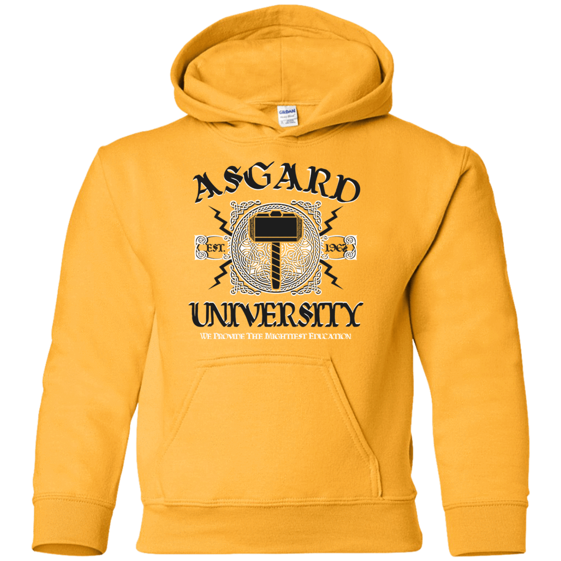 Sweatshirts Gold / YS Asgard University Youth Hoodie