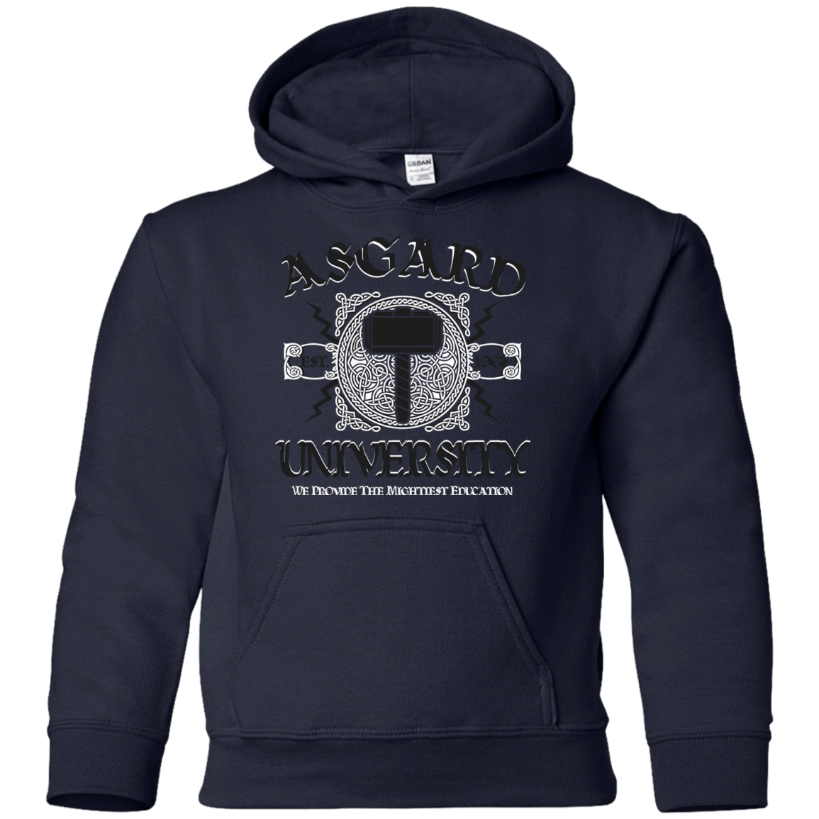 Sweatshirts Navy / YS Asgard University Youth Hoodie