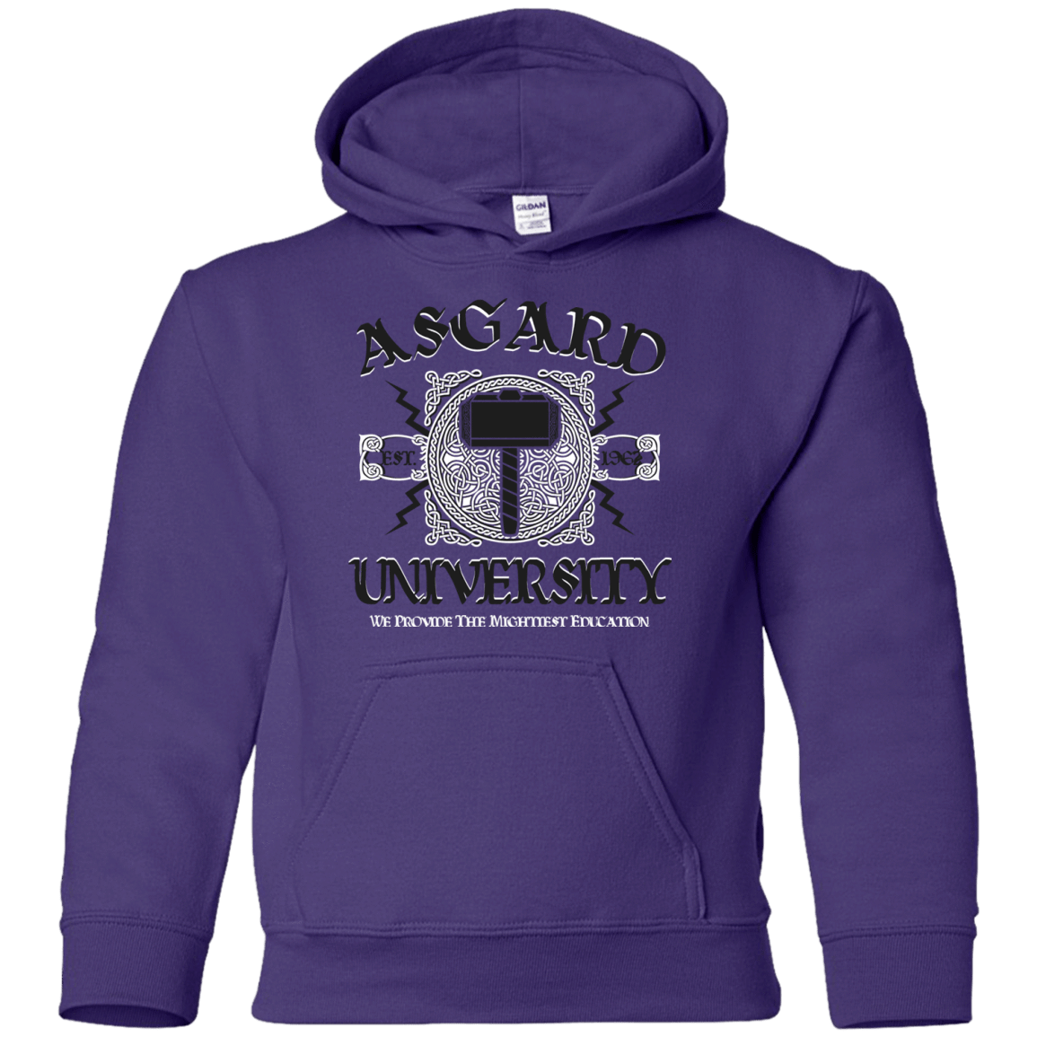 Sweatshirts Purple / YS Asgard University Youth Hoodie