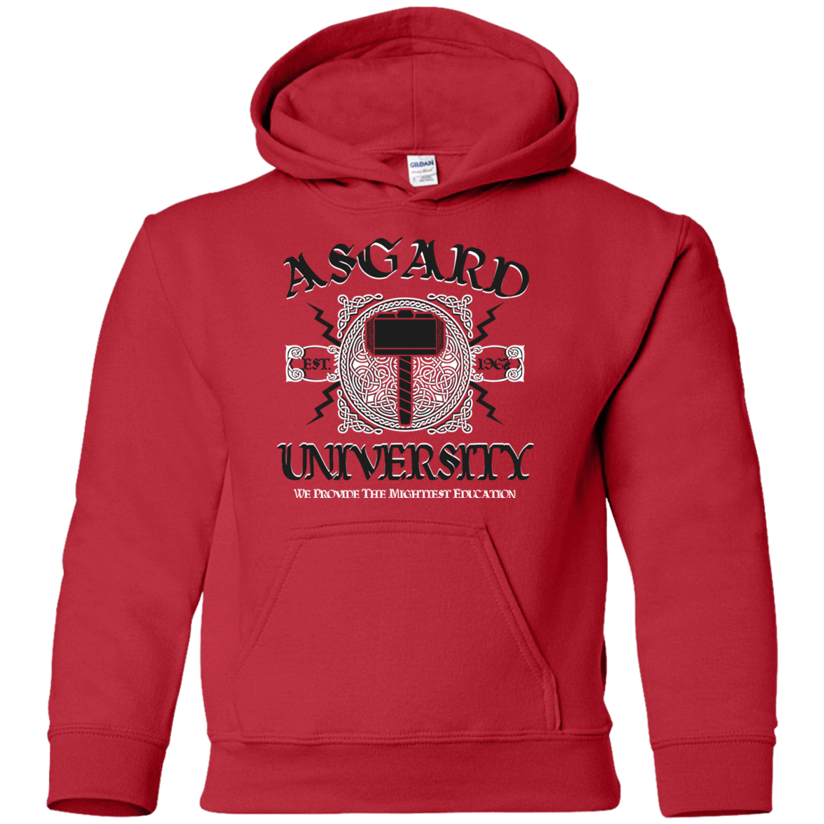 Sweatshirts Red / YS Asgard University Youth Hoodie