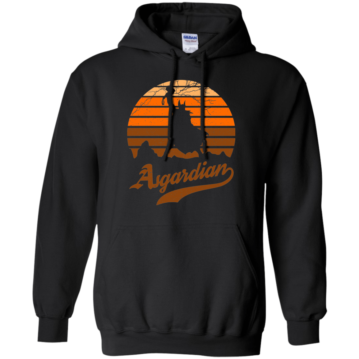 Sweatshirts Black / Small Asgardian Sun Set Pullover Hoodie