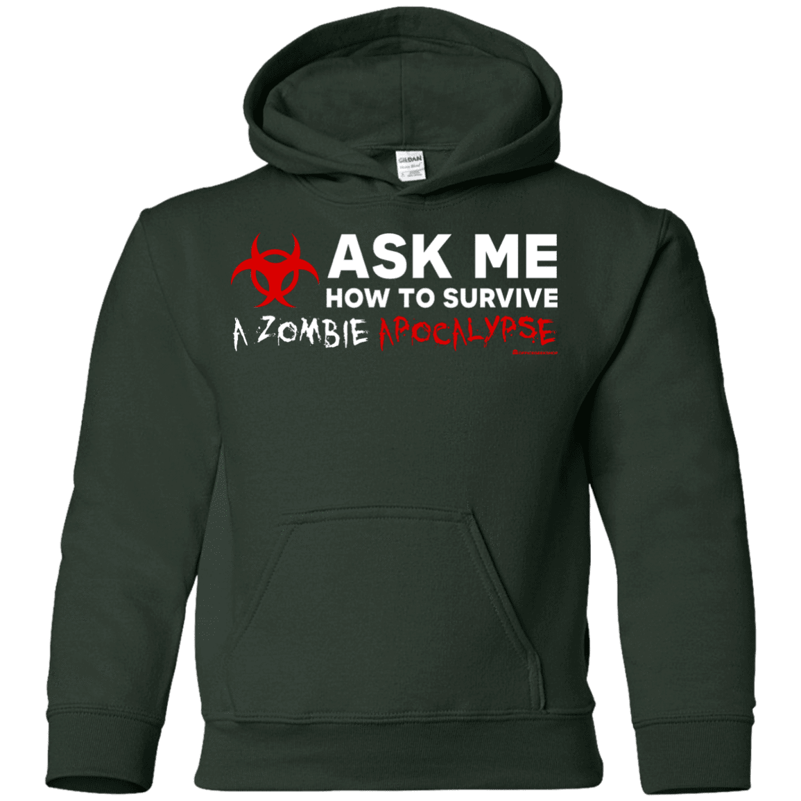 Ask Me How To Survive A Zombie Apocalypse Youth Hoodie