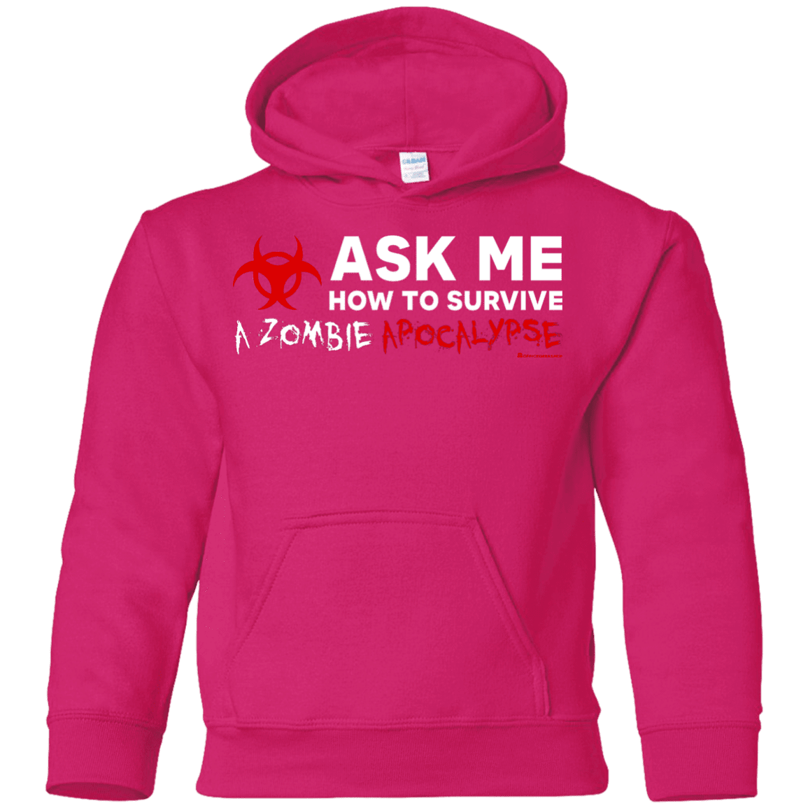 Ask Me How To Survive A Zombie Apocalypse Youth Hoodie