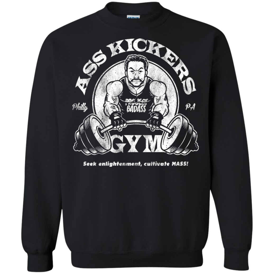 Sweatshirts Black / Small Ass Kickers Gym Crewneck Sweatshirt