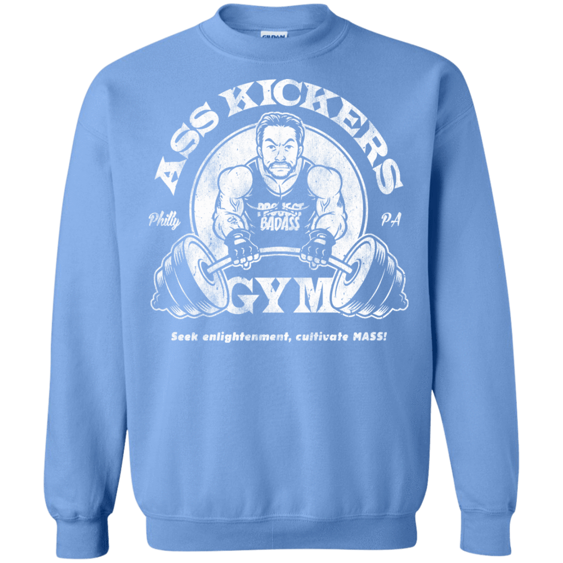 Sweatshirts Carolina Blue / Small Ass Kickers Gym Crewneck Sweatshirt