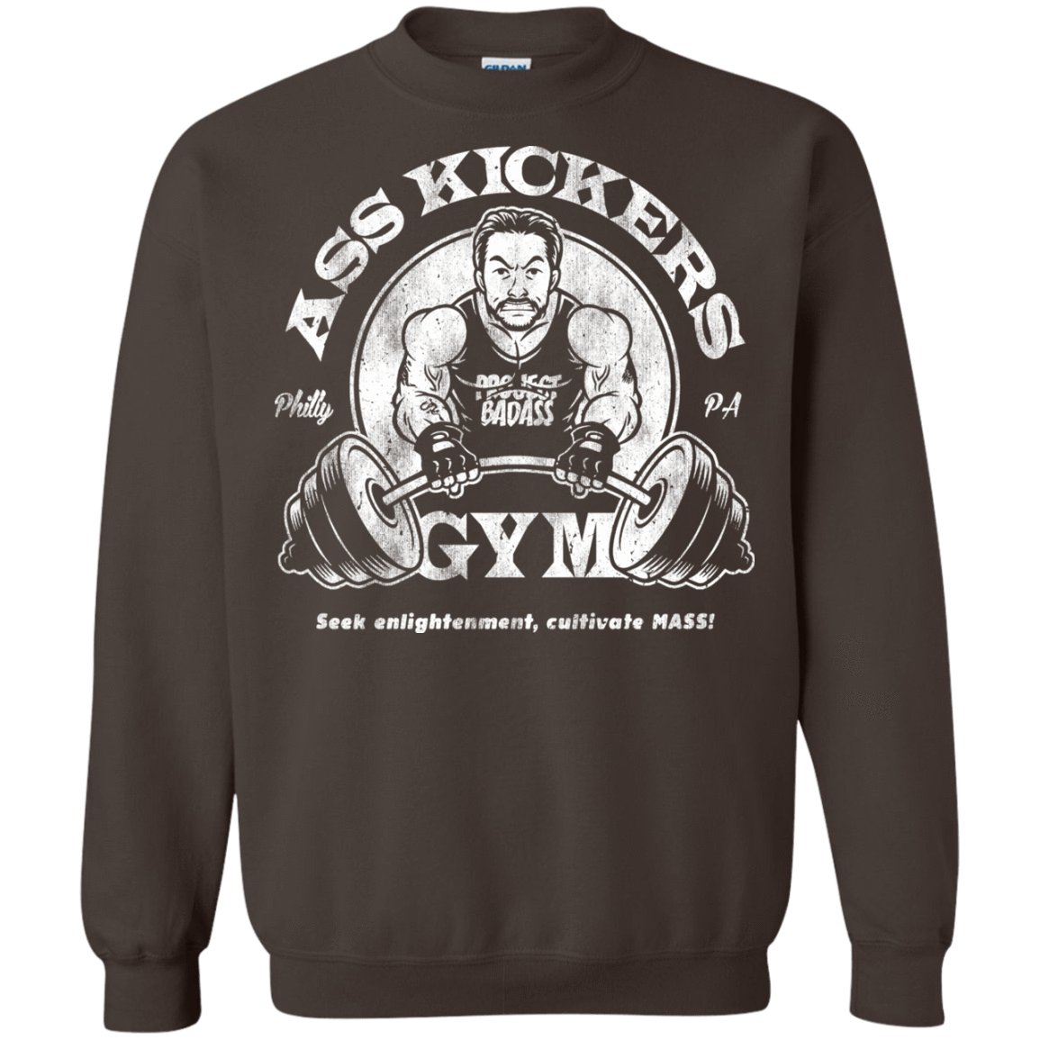 Sweatshirts Dark Chocolate / Small Ass Kickers Gym Crewneck Sweatshirt