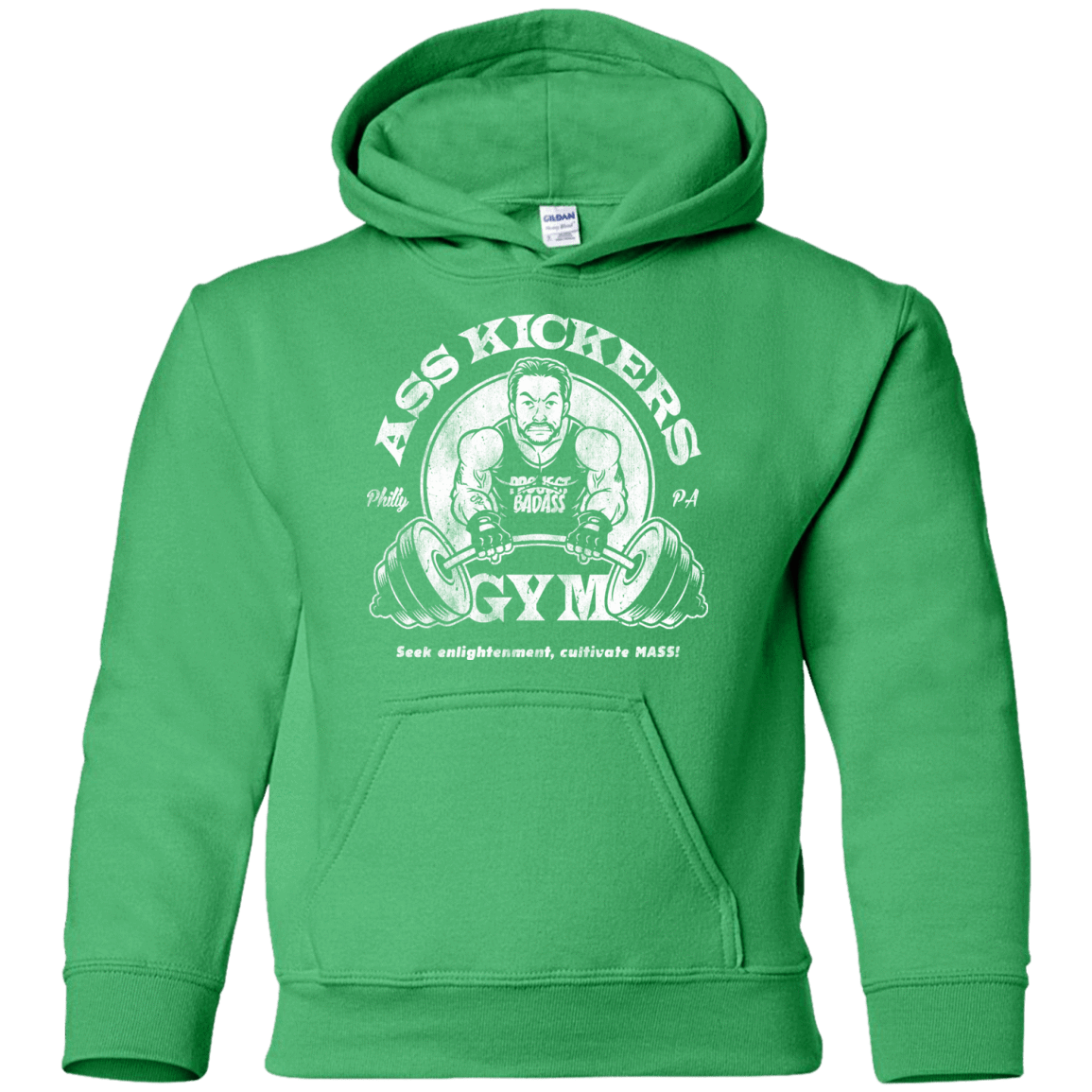 Sweatshirts Irish Green / YS Ass Kickers Gym Youth Hoodie