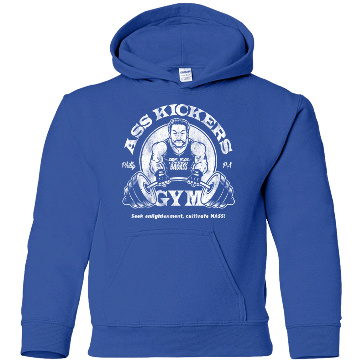 Sweatshirts Royal / YS Ass Kickers Gym Youth Hoodie