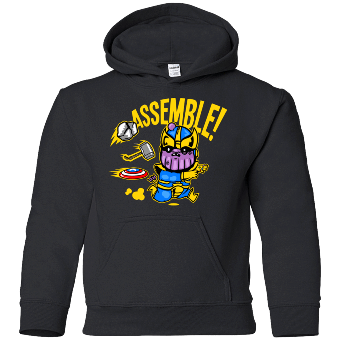 Sweatshirts Black / YS Assemble Youth Hoodie