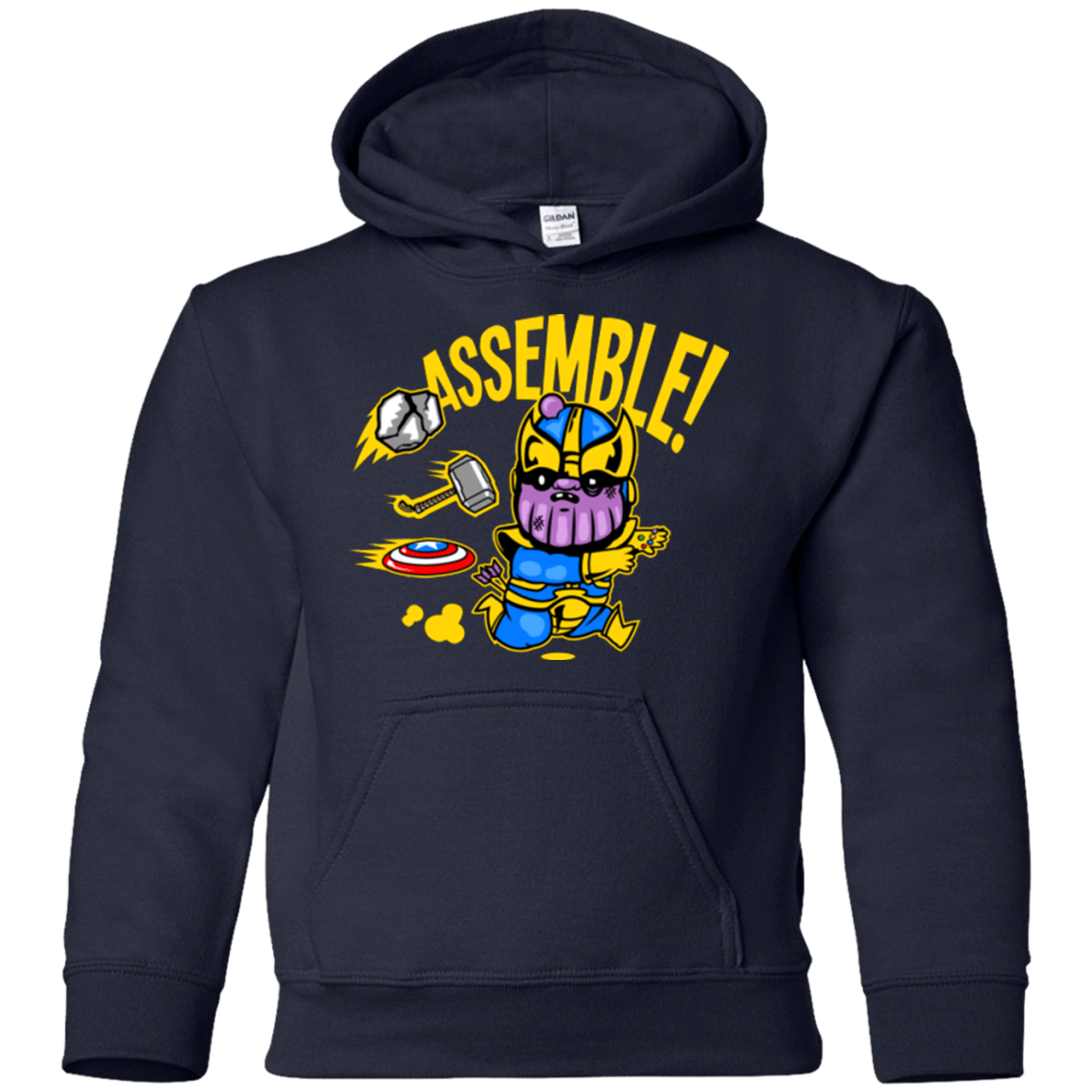 Sweatshirts Navy / YS Assemble Youth Hoodie