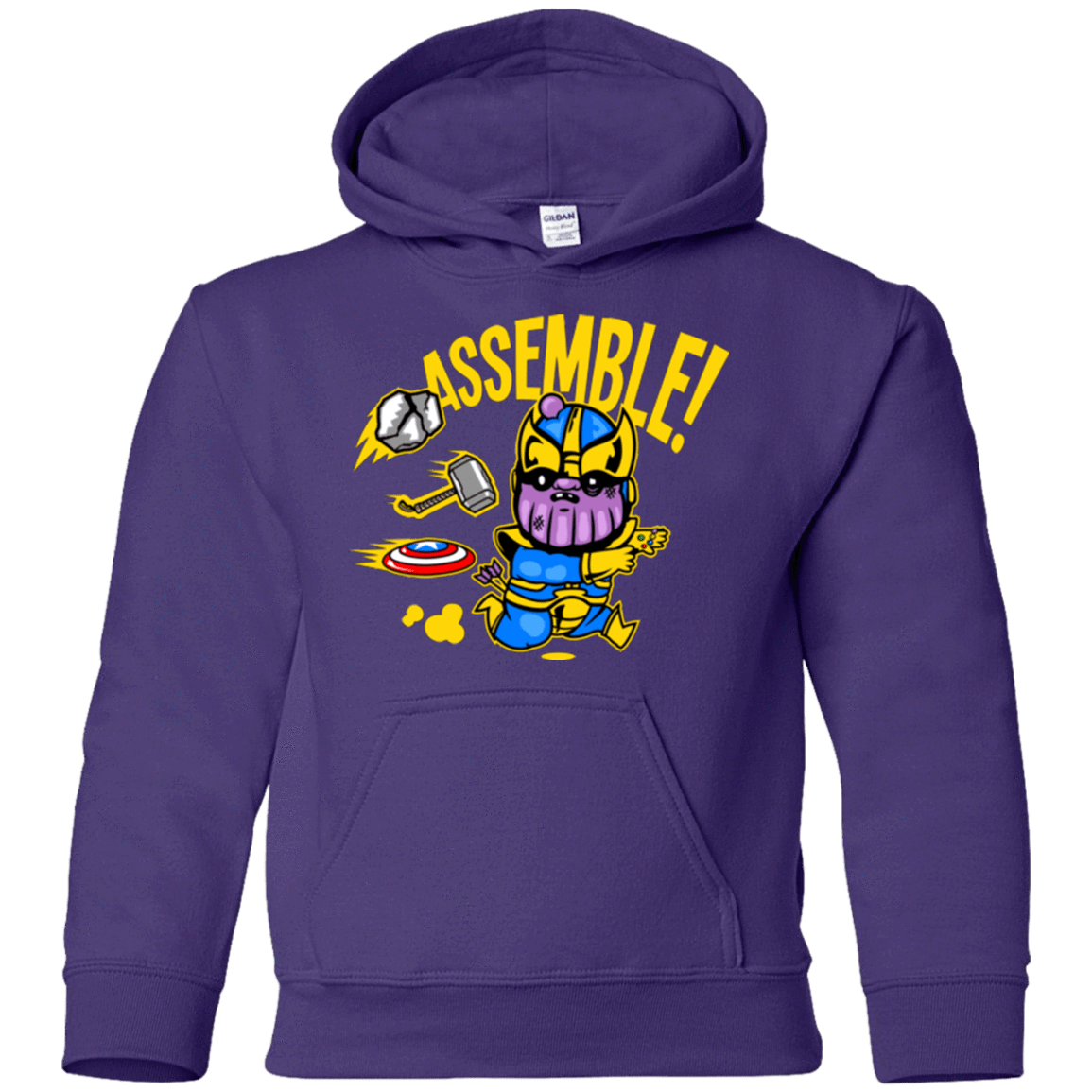 Sweatshirts Purple / YS Assemble Youth Hoodie