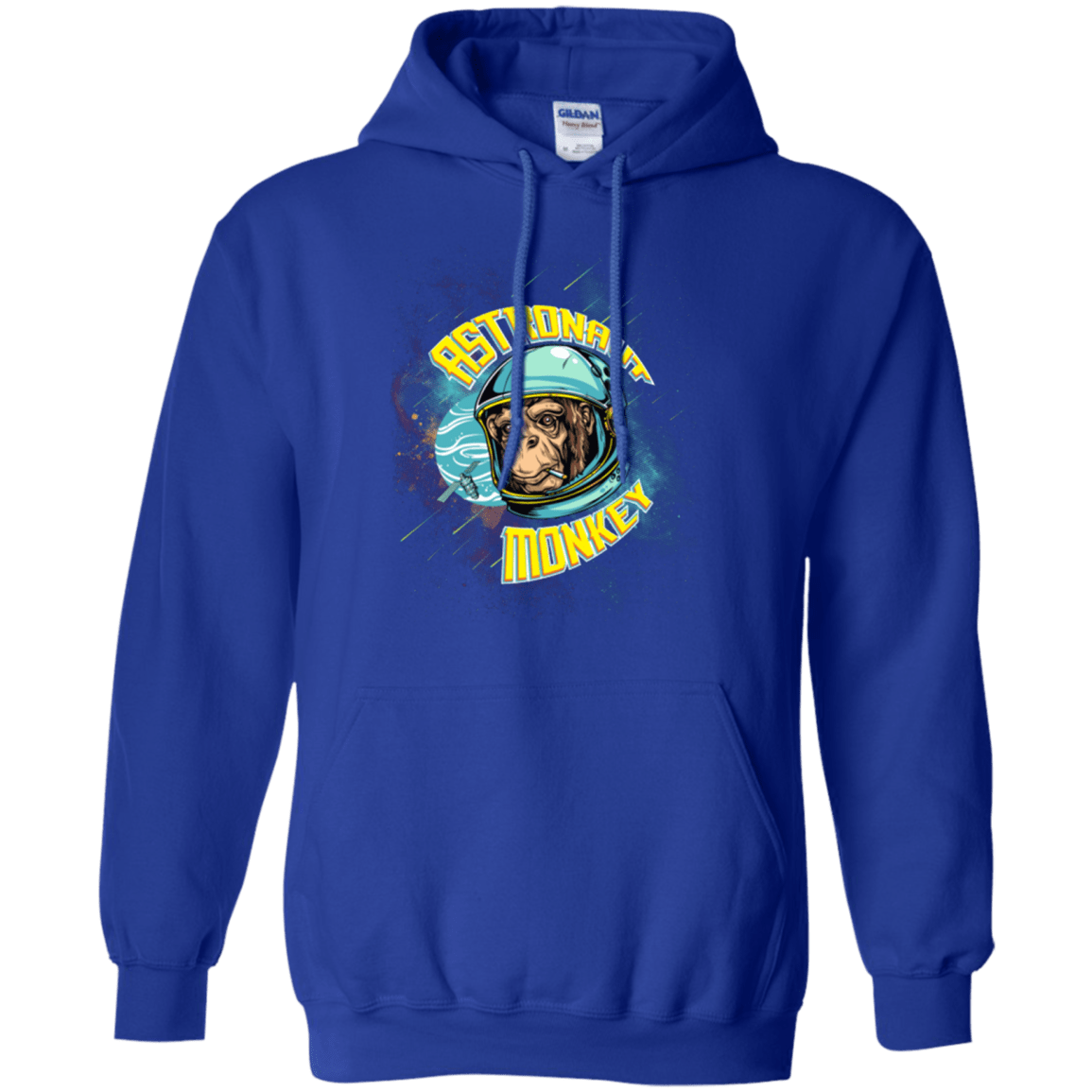 Sweatshirts Royal / Small ASTRONAUT MONKEY Pullover Hoodie