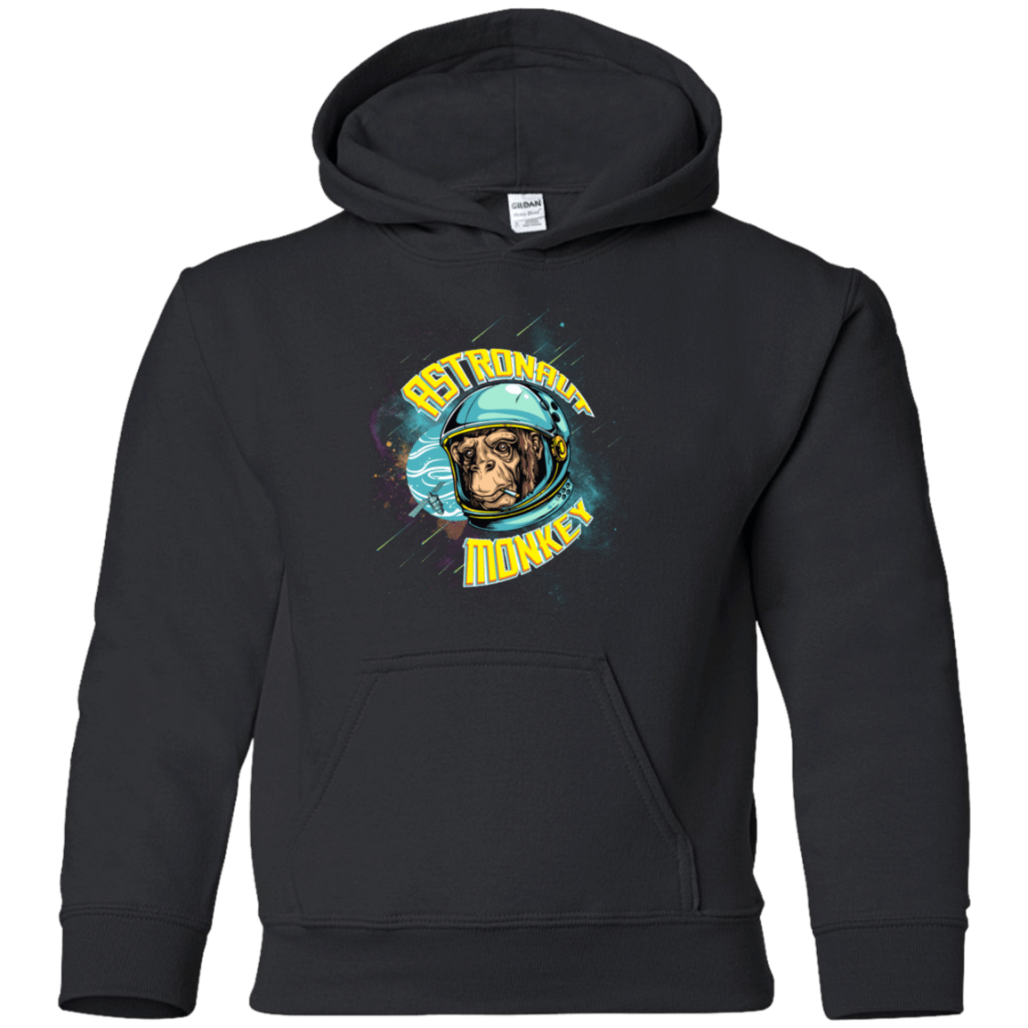 Sweatshirts Black / YS ASTRONAUT MONKEY Youth Hoodie