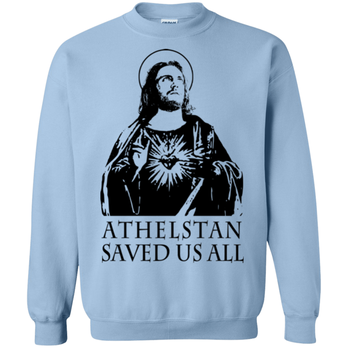 Sweatshirts Light Blue / Small Athelstan saves Crewneck Sweatshirt