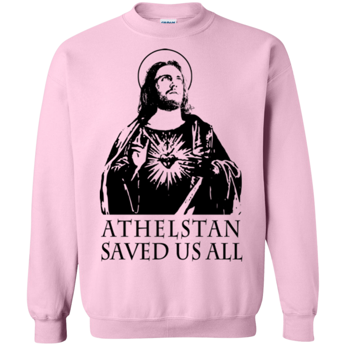 Sweatshirts Light Pink / Small Athelstan saves Crewneck Sweatshirt