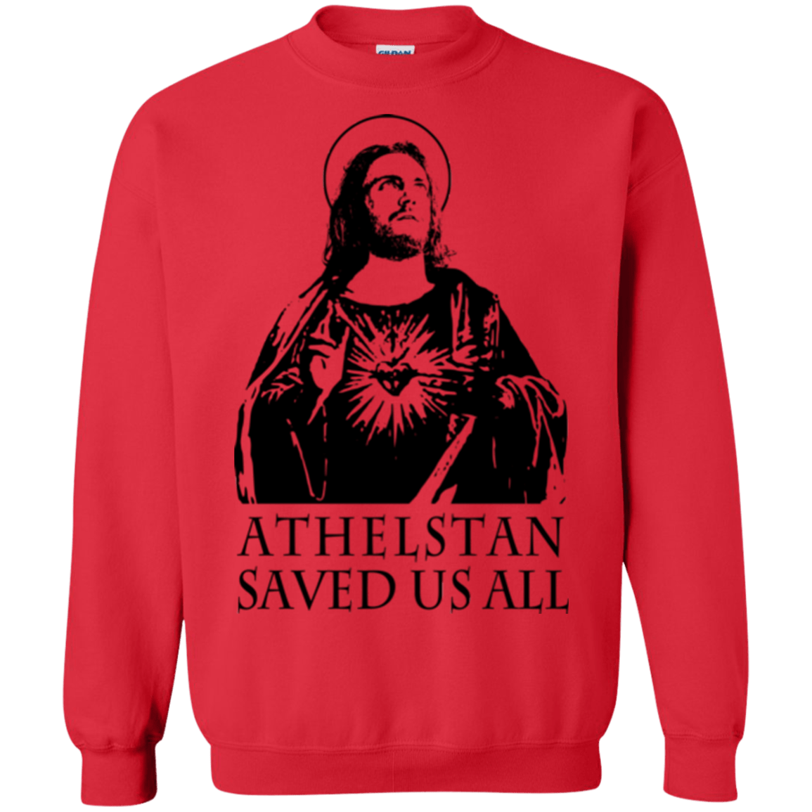 Sweatshirts Red / Small Athelstan saves Crewneck Sweatshirt