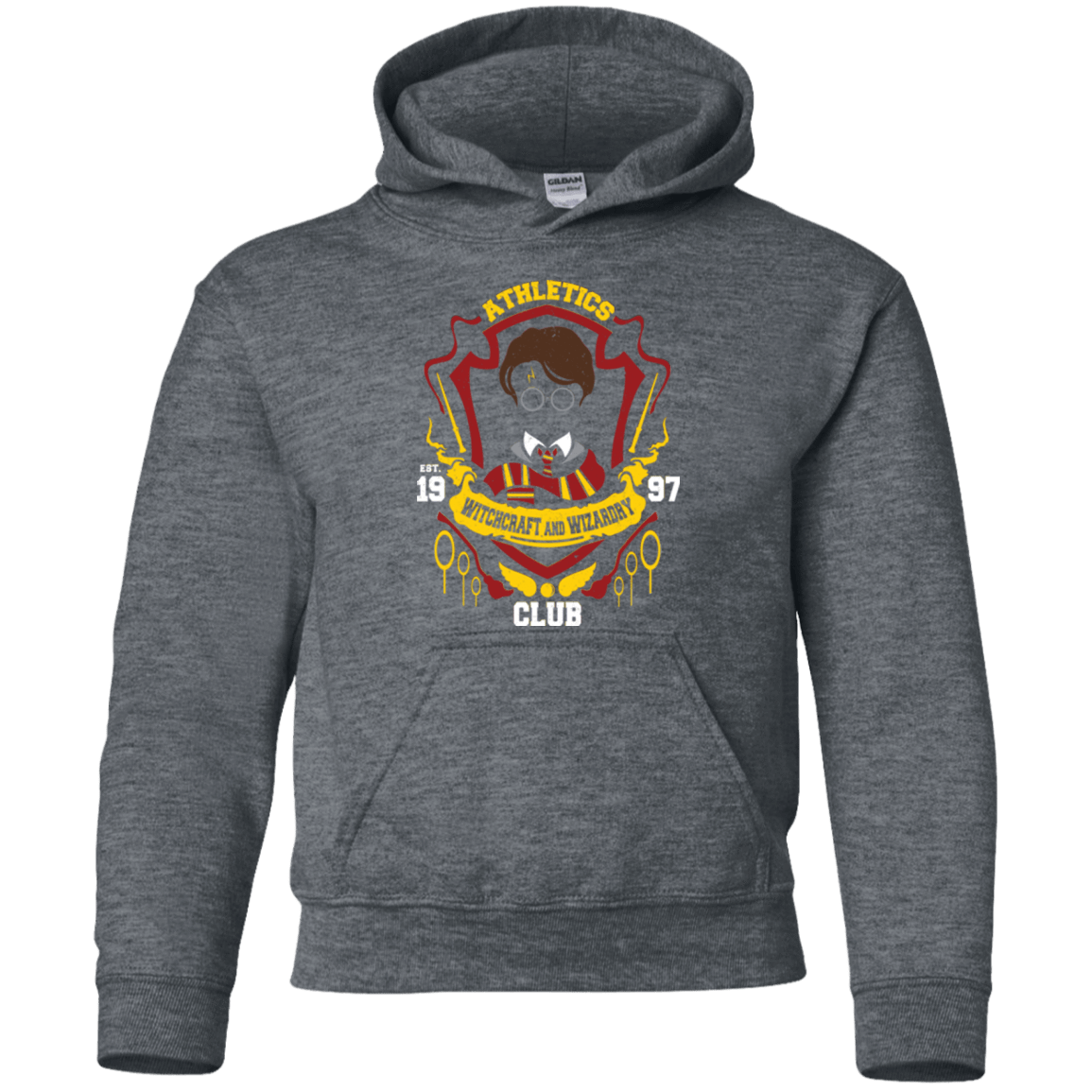 Sweatshirts Dark Heather / YS Athletics Club Youth Hoodie