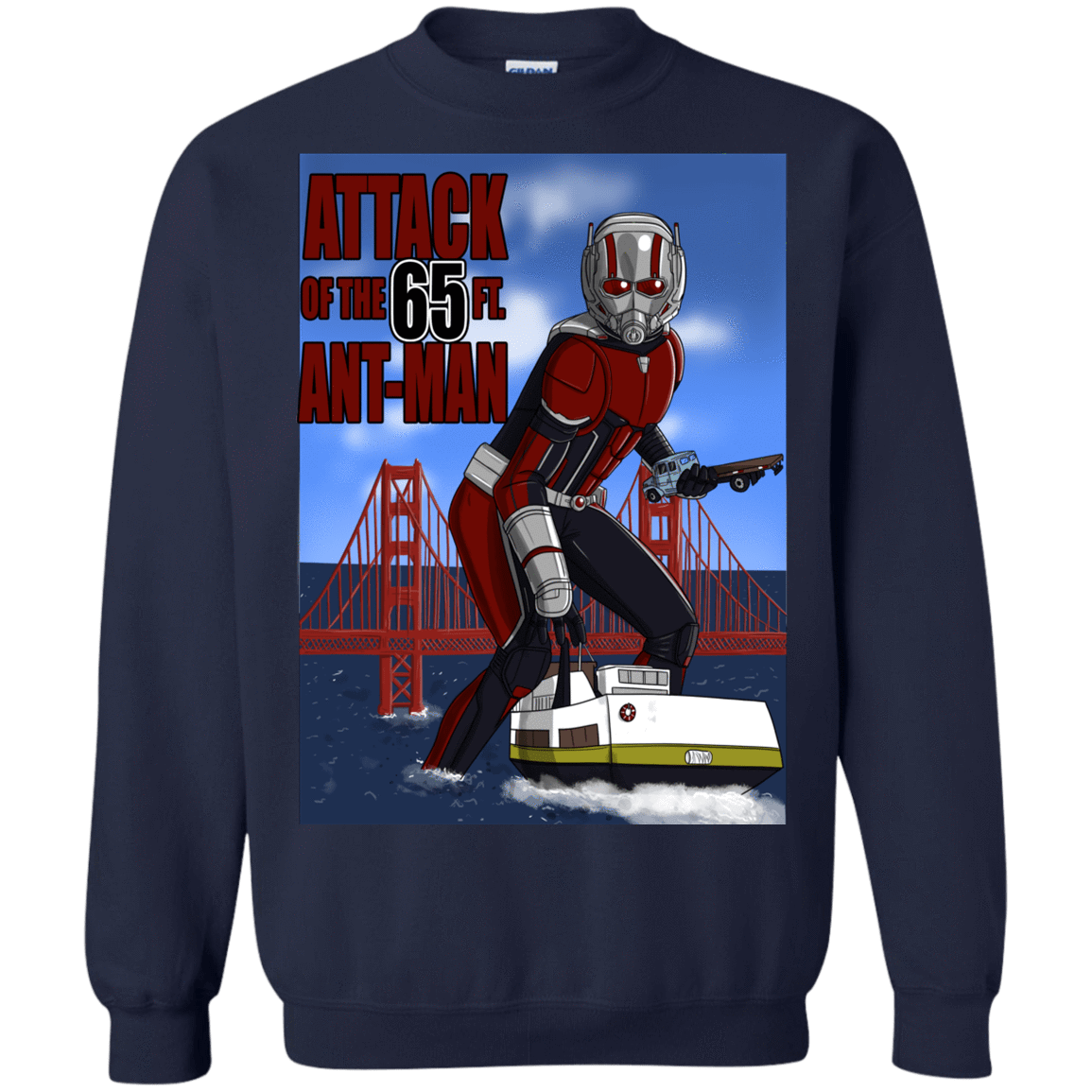 Sweatshirts Navy / S Attack of the 65 ft. Ant-Man Crewneck Sweatshirt
