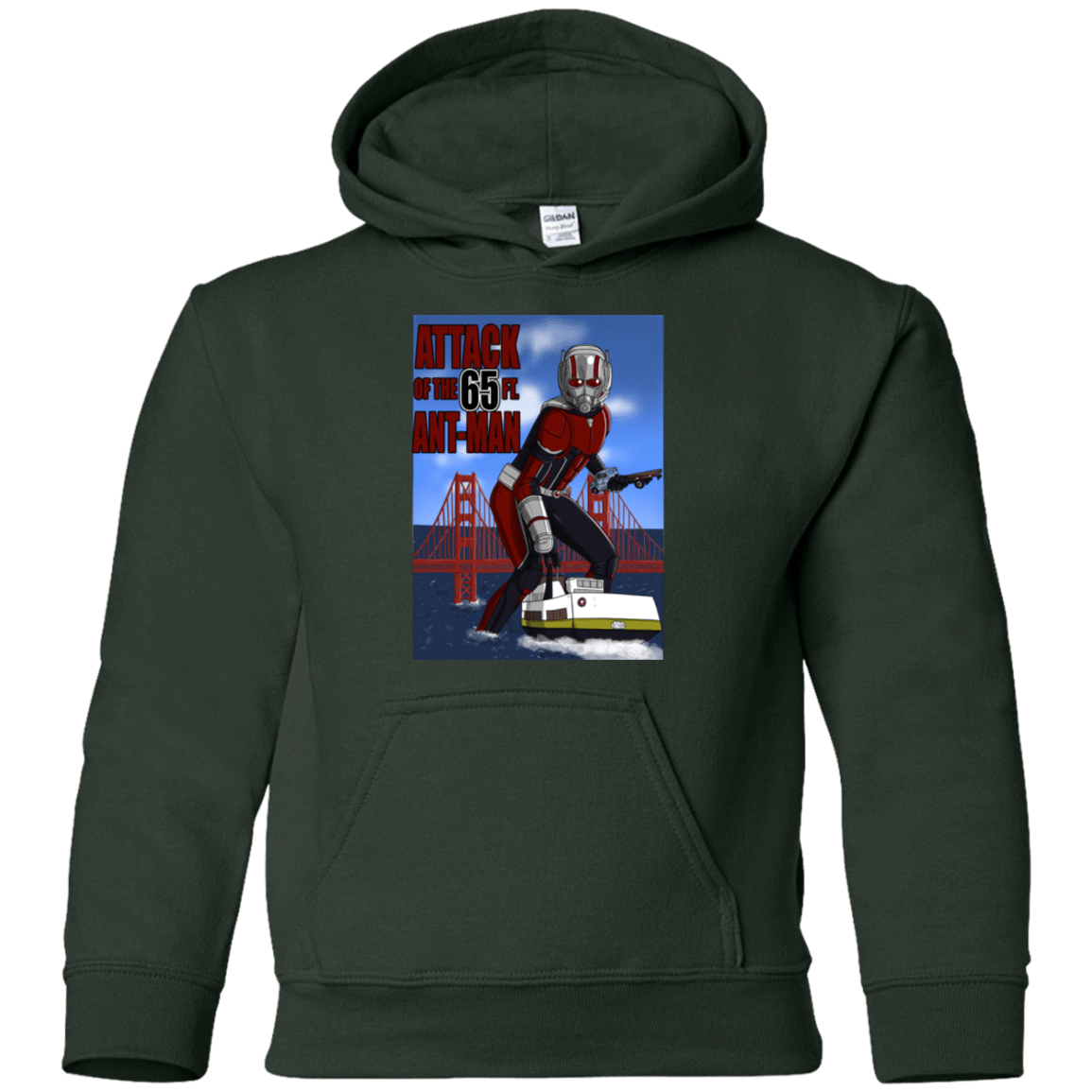 Sweatshirts Forest Green / YS Attack of the 65 ft. Ant-Man Youth Hoodie