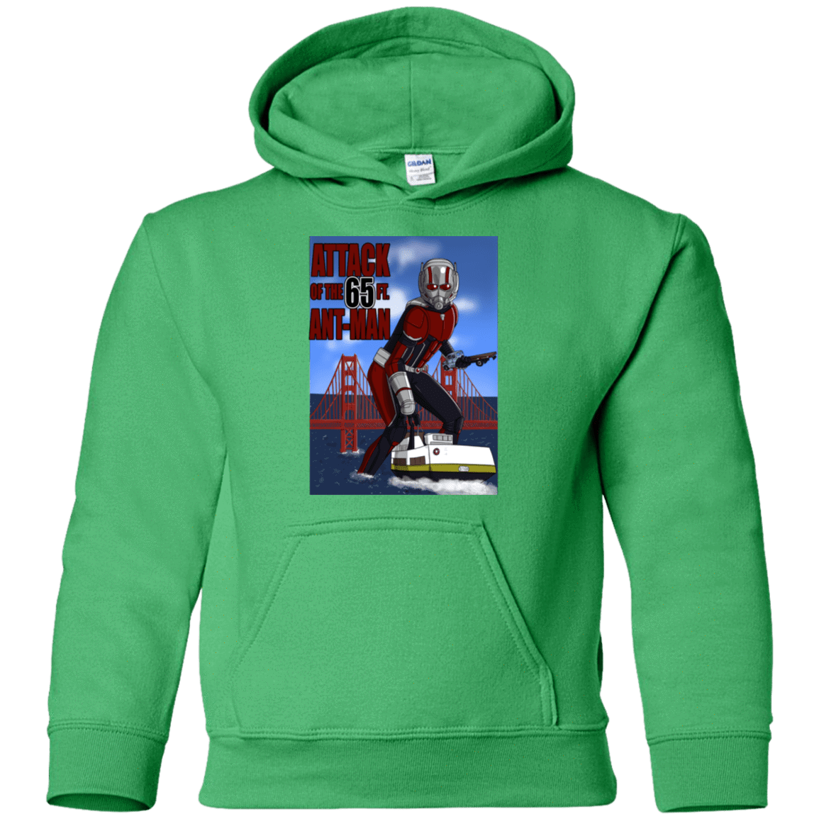 Sweatshirts Irish Green / YS Attack of the 65 ft. Ant-Man Youth Hoodie