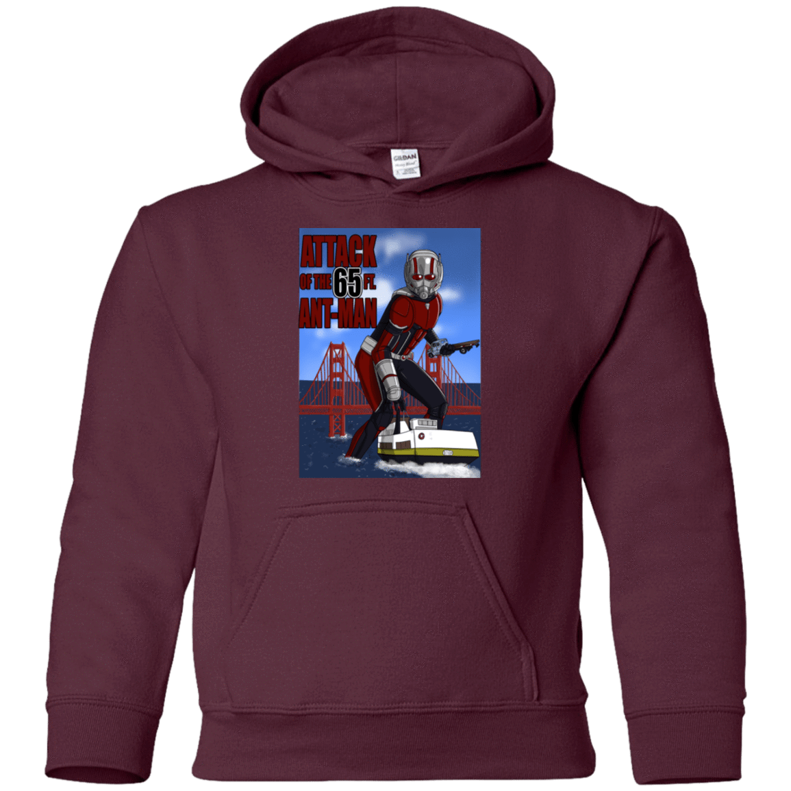 Sweatshirts Maroon / YS Attack of the 65 ft. Ant-Man Youth Hoodie