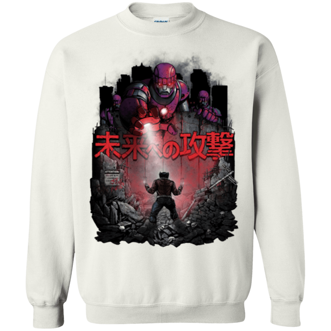 Sweatshirts White / Small Attack On The Future Crewneck Sweatshirt