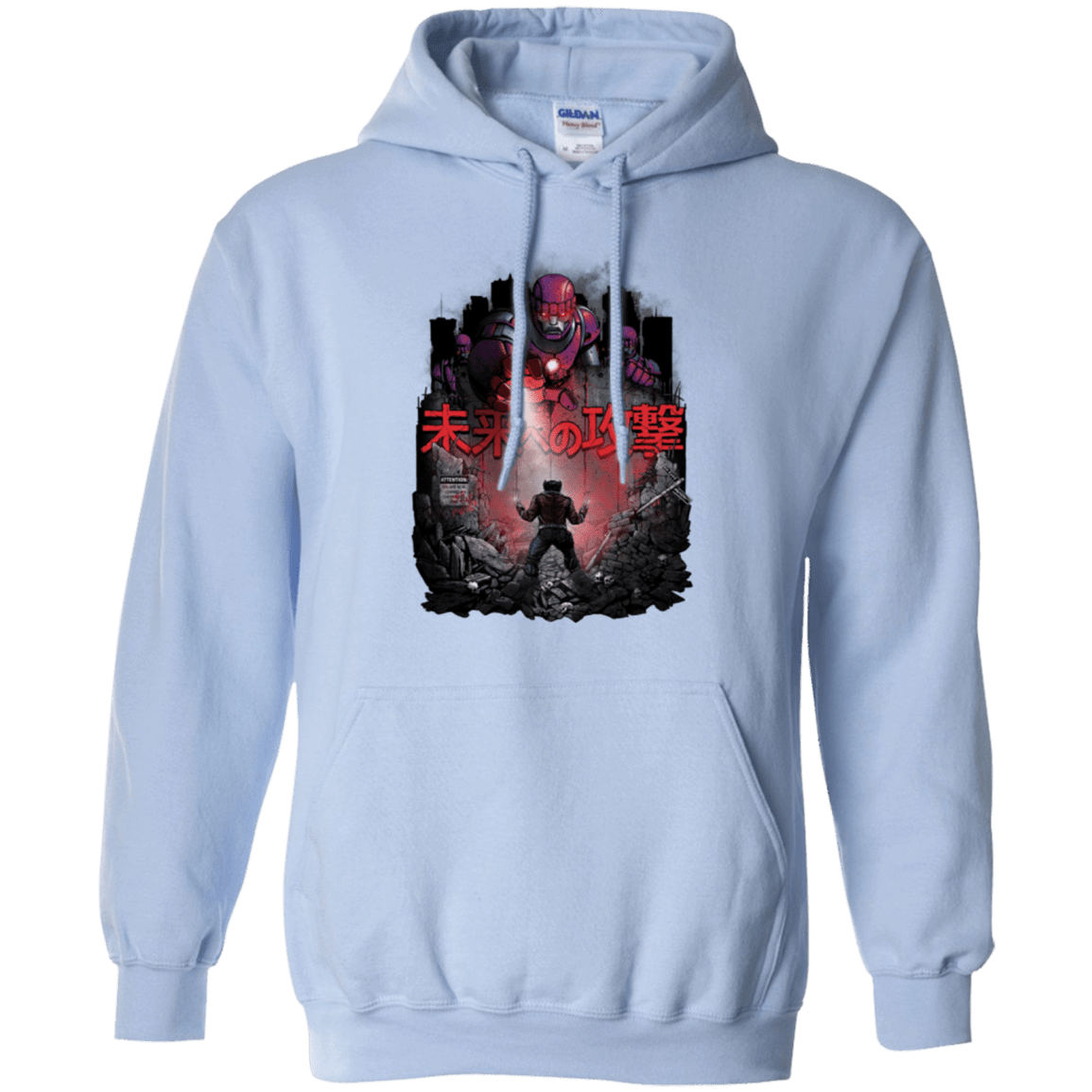 Sweatshirts Light Blue / Small Attack On The Future Pullover Hoodie