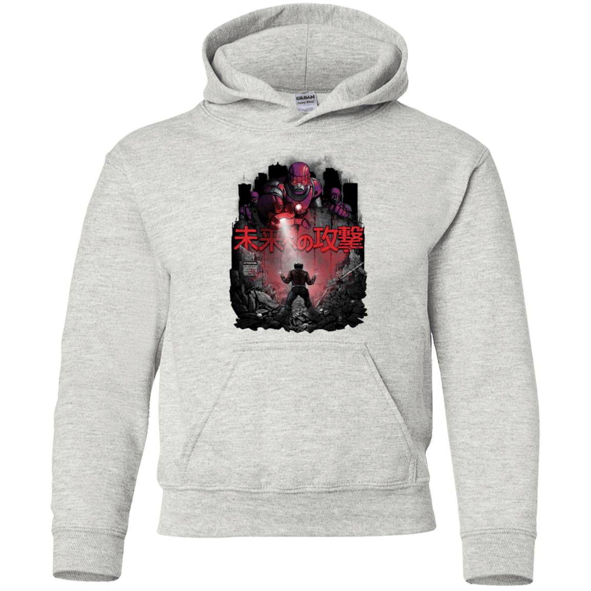 Sweatshirts Ash / YS Attack On The Future Youth Hoodie
