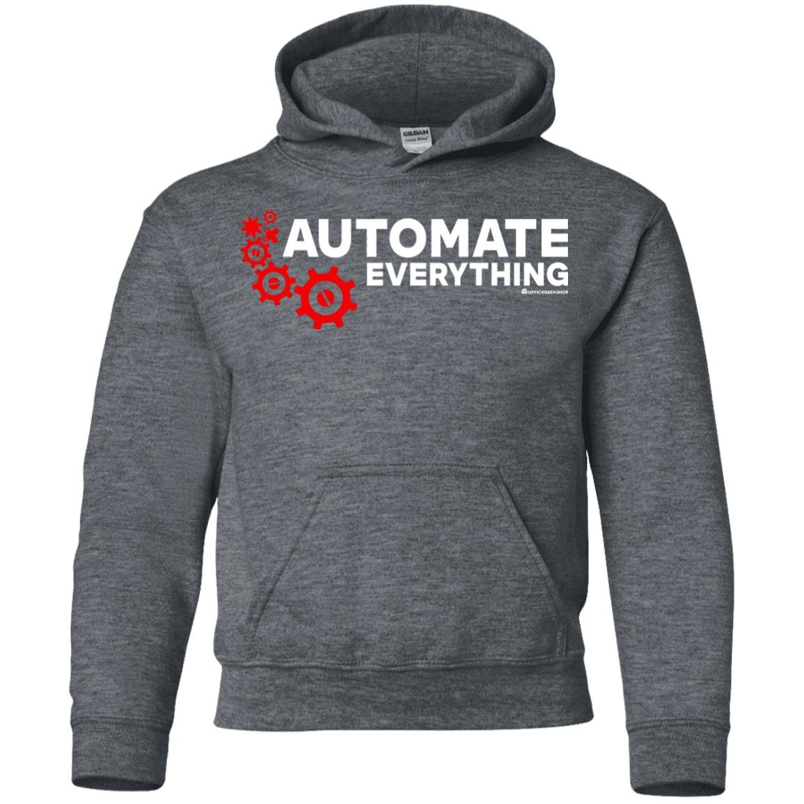 Sweatshirts Dark Heather / YS Automate Everything Youth Hoodie