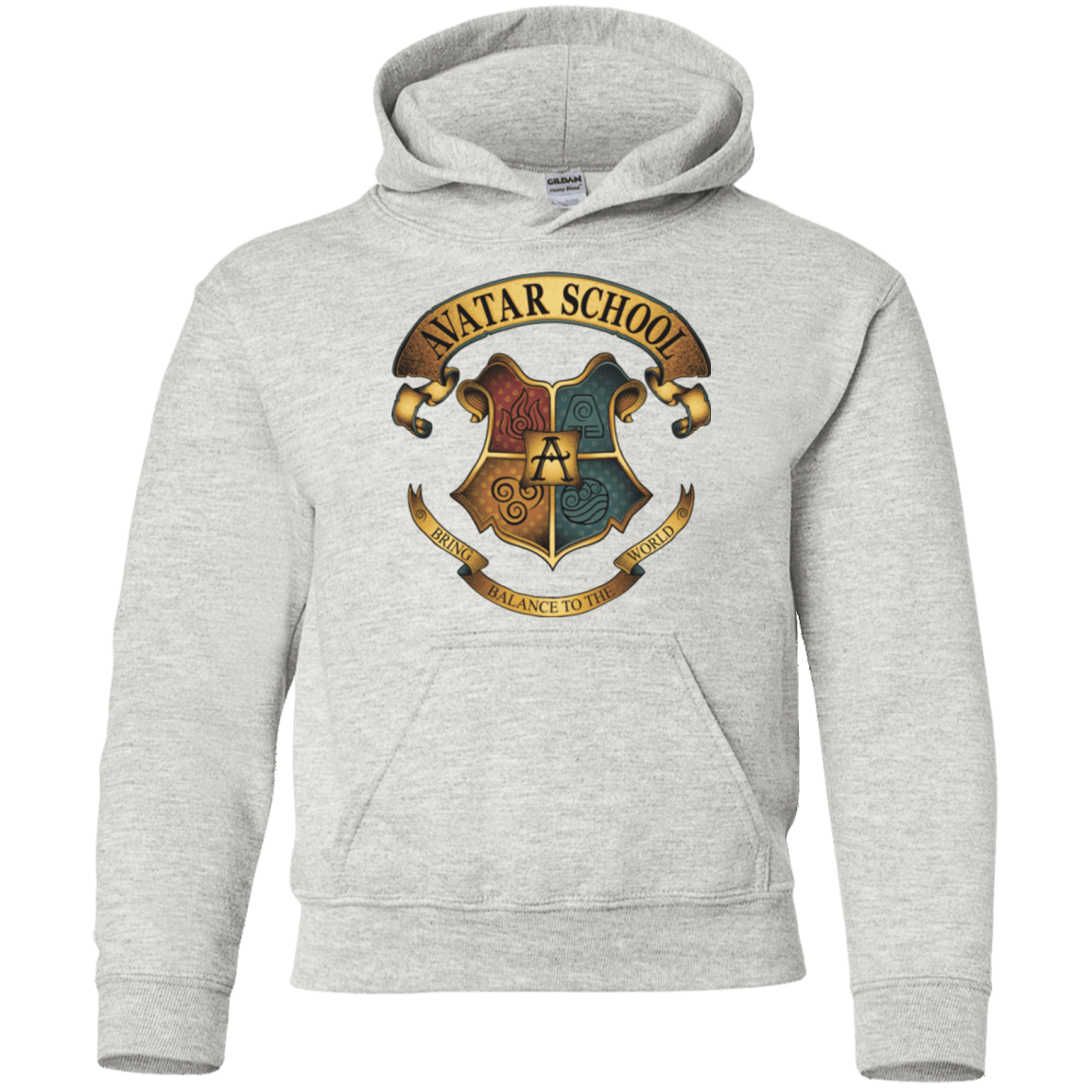 Sweatshirts Ash / YS Avatar School (2) Youth Hoodie