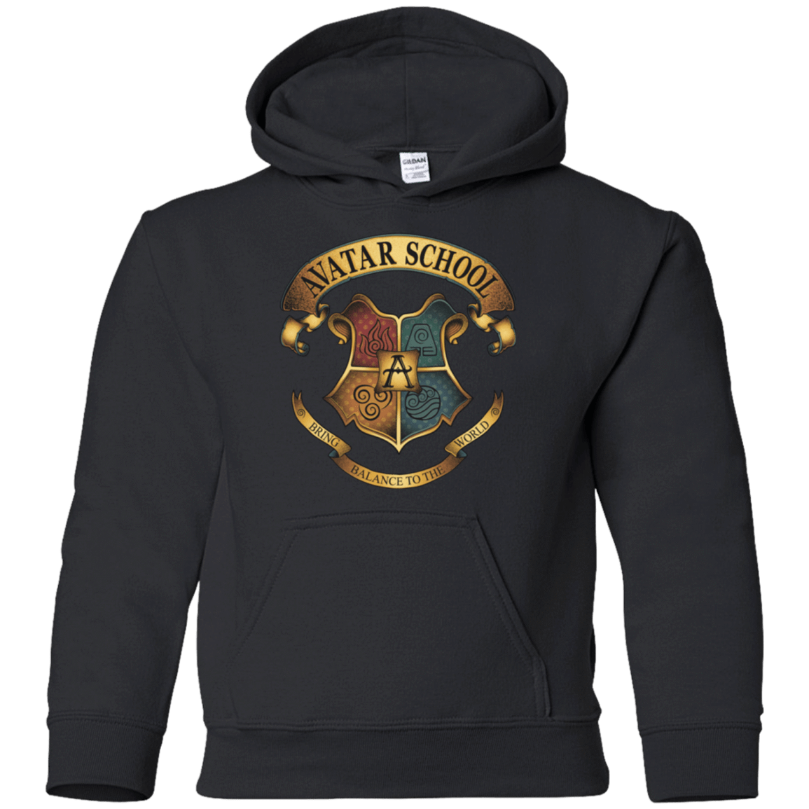 Sweatshirts Black / YS Avatar School (2) Youth Hoodie