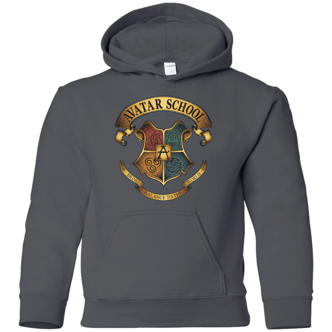 Sweatshirts Charcoal / YS Avatar School (2) Youth Hoodie