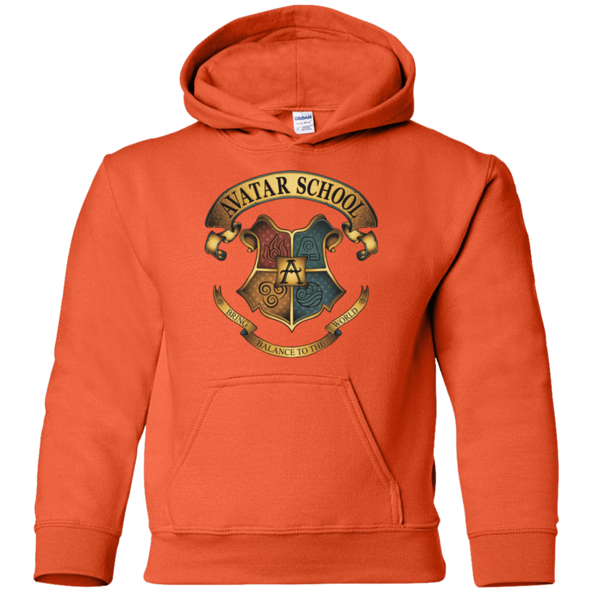 Sweatshirts Orange / YS Avatar School (2) Youth Hoodie