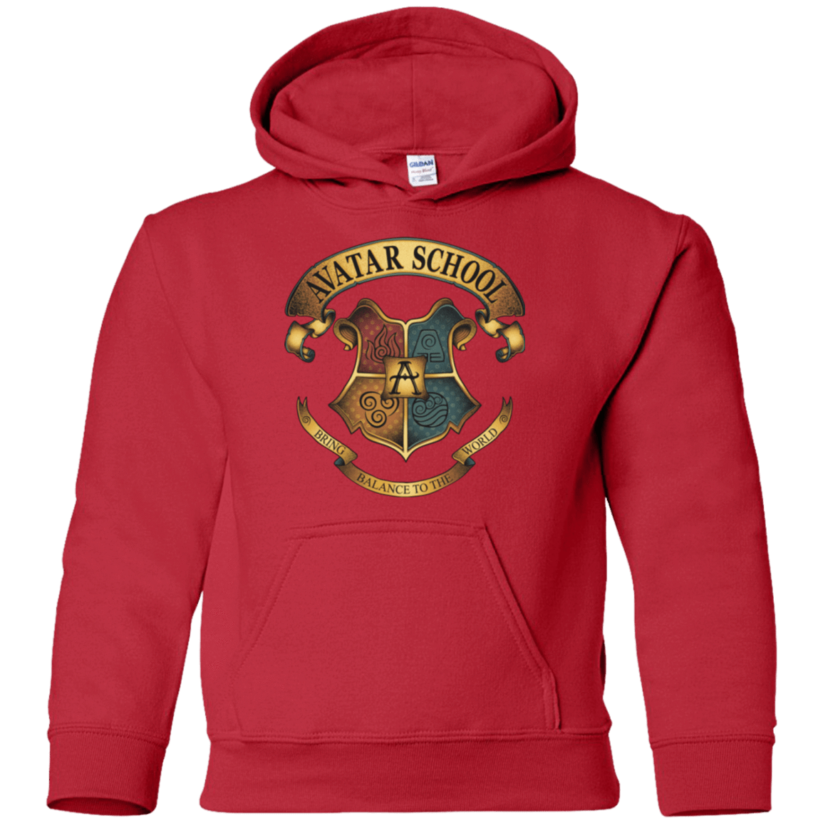 Sweatshirts Red / YS Avatar School (2) Youth Hoodie