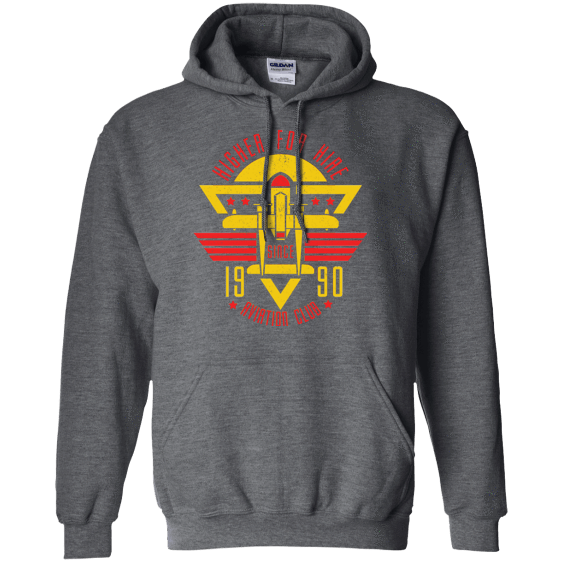 Sweatshirts Dark Heather / Small Aviation Club Pullover Hoodie