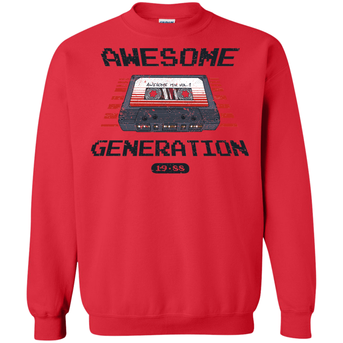 Sweatshirts Red / Small Awesome Generation Crewneck Sweatshirt
